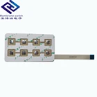 One Key Button Assembly PCB Circuit Board Metal Dome Membrane Switch/ Keypad/Keyboard With Two Cable Wire