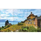 Indoor Advertising LCD Display Video Wall Splicing 3.5mm Digital Screen