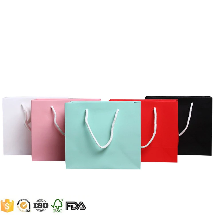 handmade white ivory board paper bag