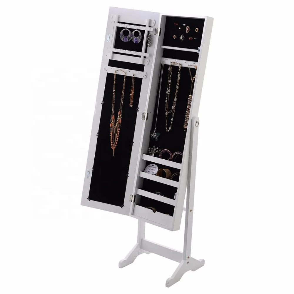 mirror jewelry box armoire