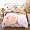 Wholesale 3d Flowers Bedding Set Girls Bedding 3D Rose Duvet Cover Set