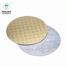 Guangzhou round paper cake board sliver cardboard cake drum