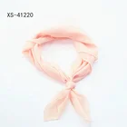 New Design Overlock Pink Custom Print Chiffon Scarf For Women Girls