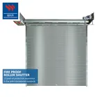 Warehouse industrial steel high Fire rated 3 hours fireproof roller shutters for gargage