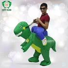 Hot sale! Wholesale cheap inflatable green dinosaur costumes for sale
