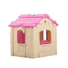 New Arrival Pink Lovely Kids Play House Indoor Plastic Game House For Kids