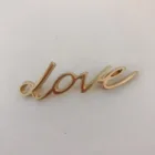 YK 1127 Custom Handbag Accessories Metal Gold Logo Plate Label Letters Small Metal Letters For shoes