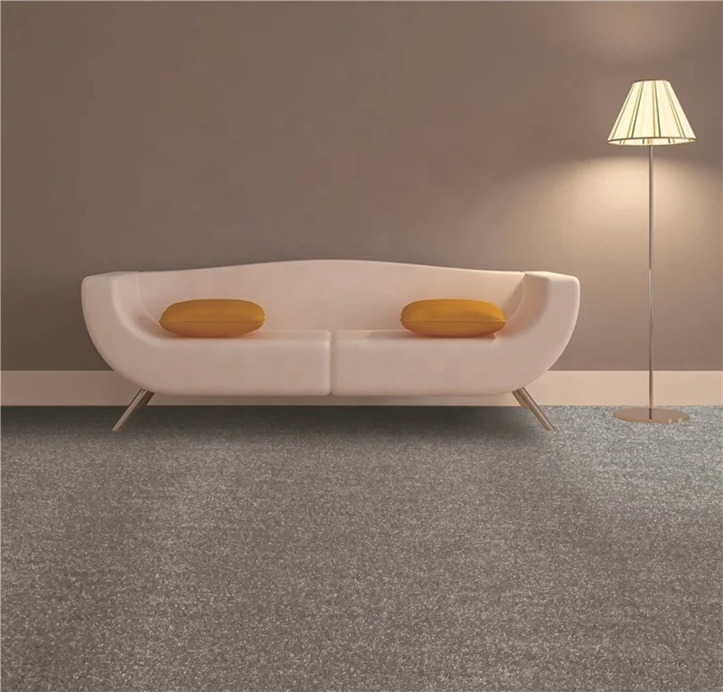 Machine Tufted Floor Carpet Pp Comfortable Cut Pile Plain Wall To