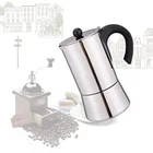 Induction Coffee Maker/ Maker Espresso Coffee Maker AOTAISI Stainless Steel 304 Induction Cooks Coffee Espresso Maker/ Moka Coffee Maker
