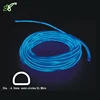 4mm diameter D shape EL wire wholesale rgb neon semi circle el wire car decoration cold light party led lights
