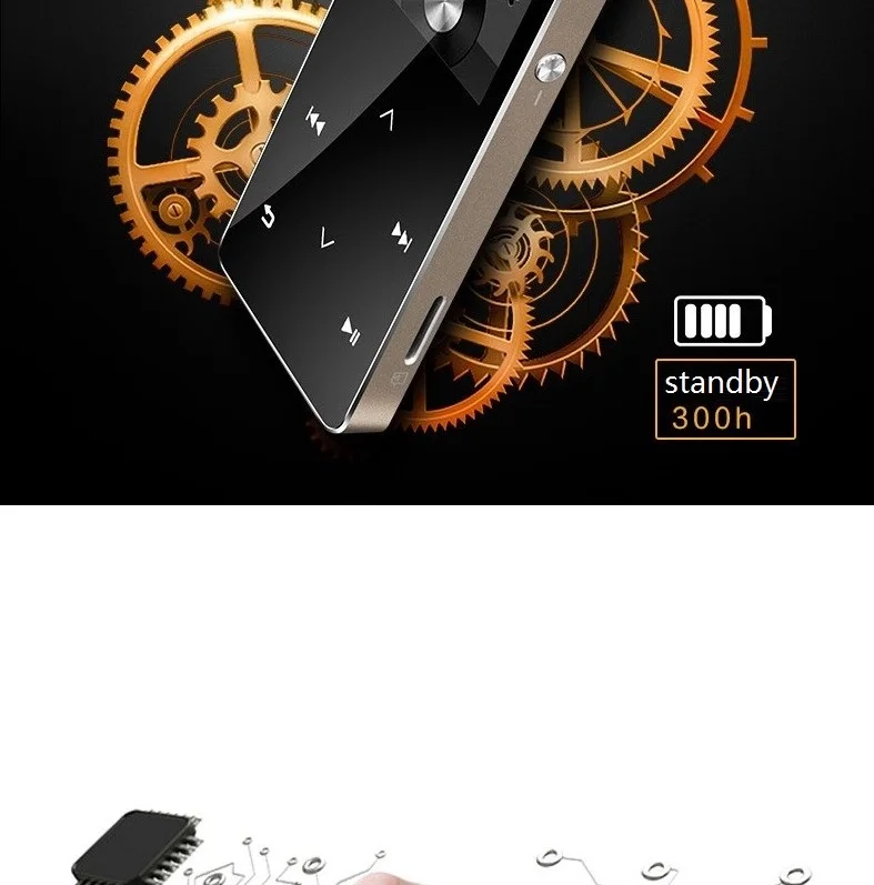 GERUIDA NEW MP3 Bluetooth MP4 Portable Video Player 8GB Metal Music Player With Voice Recorder Support TF Video FM Watch Picture (4)