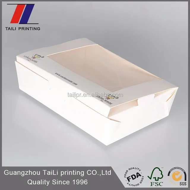 disposable paper box for sushi/salad paper box packaging jakarta