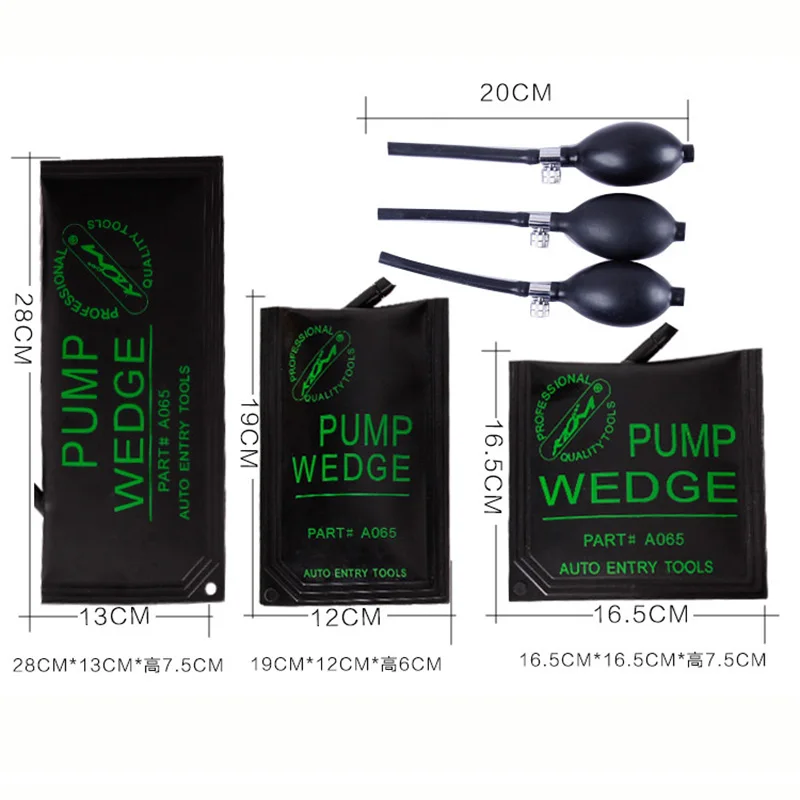 New Klom Rubber Pump Air Wedge Car Door Opener 1 (13)
