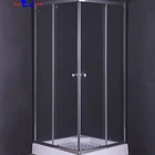 90x90cm Modern glass shower enclosure,electroplate corner bathroom shower box,circular shower enclosure