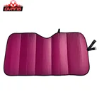 Portable reflective car windshield sun shade material