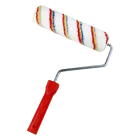 Rainbow Strip Polyester Paint Roller Roller Brush With PP Handle 38MM Core Diameter