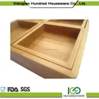 2018 Trending New Product Bamboo Square Serving Tray