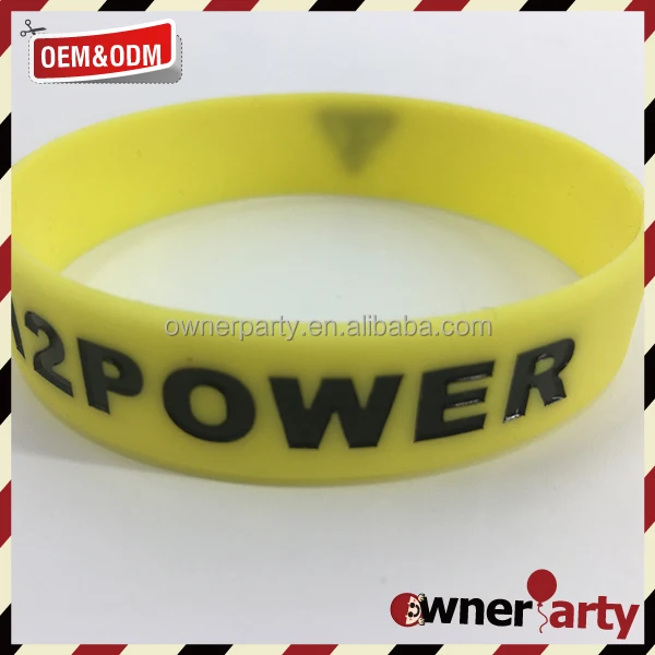 sports wristband custom silicone slap bracelet wrist band