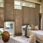 remote control honeycomb block out cellular motorized blinds