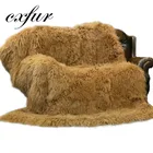 CX-D-23D Adaptability Real Mongolian Lamb Fur Rug Animals Skin Super Soft Cheap Price Blanket