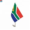 Polyester made hot cutting mini South Africa country car window flag