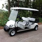 CE certification 4 seat electric golf cart with a small cargo box for sale