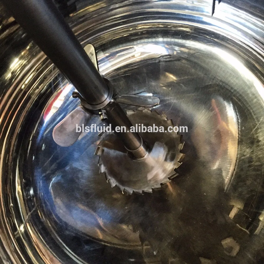 the agitator of heating mixing equipment is top center stirring
