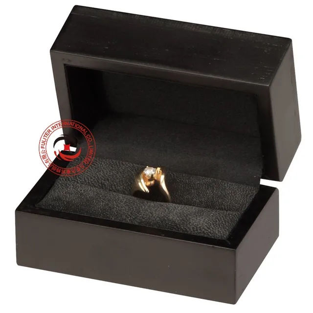 custom wooden gift jewelry box packaging for ring