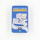 Dominoes Set Domino White Dominoes 91 Piece Dominoes Set In A Handy Tin Classic Family Games