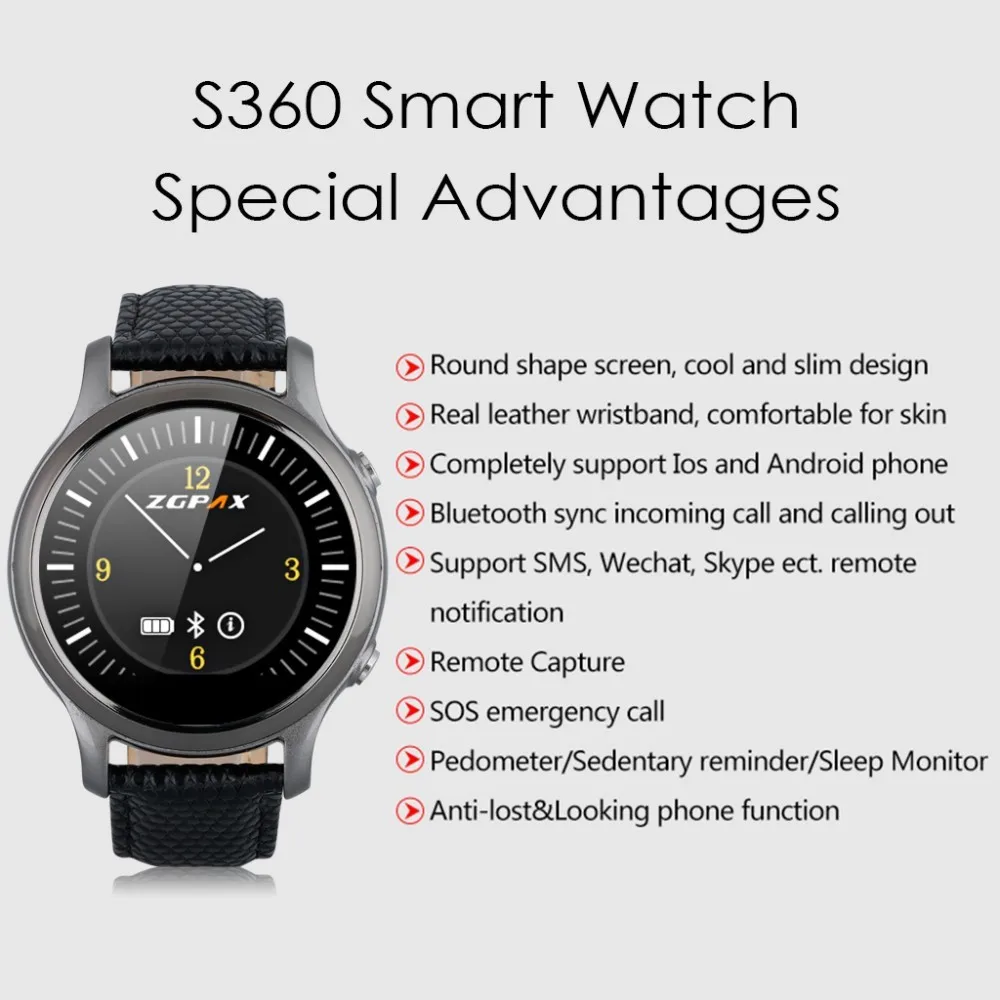 S360 smart Wearable Devices Bluetooth Smartwatch Mens Women Sports WristWatch Smart Watch For IOS Android Fitness Tracker