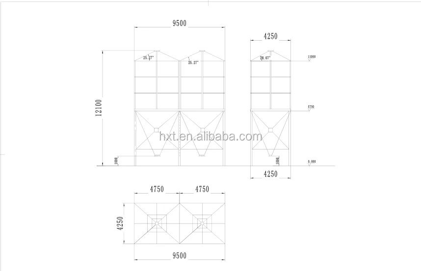 Flour Storage Silos Square Silos Grain Storage Silo Grain Storage Systems