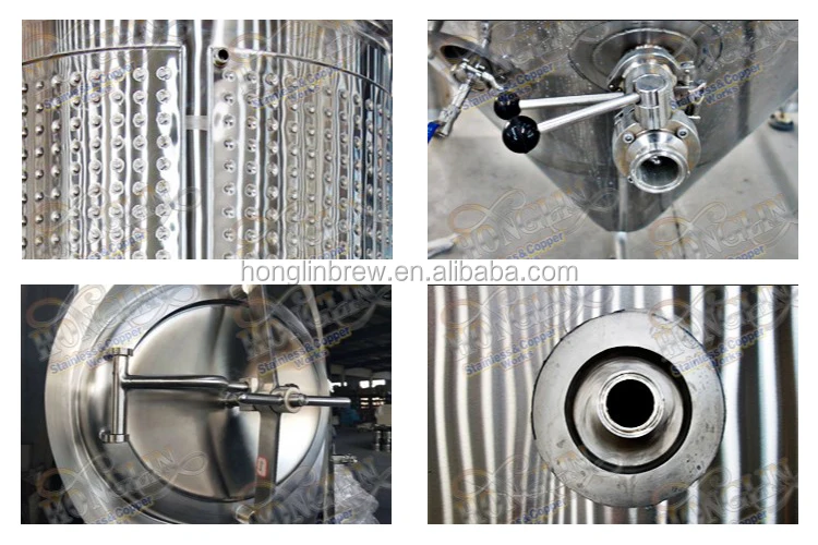 2000L Craft Beer Brewery system fermentation equipment Grains Fermenter Production Draft Beer Making Machine
