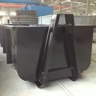 25YD waste management outdoor stackable hook lift bin custom roll on roll off container