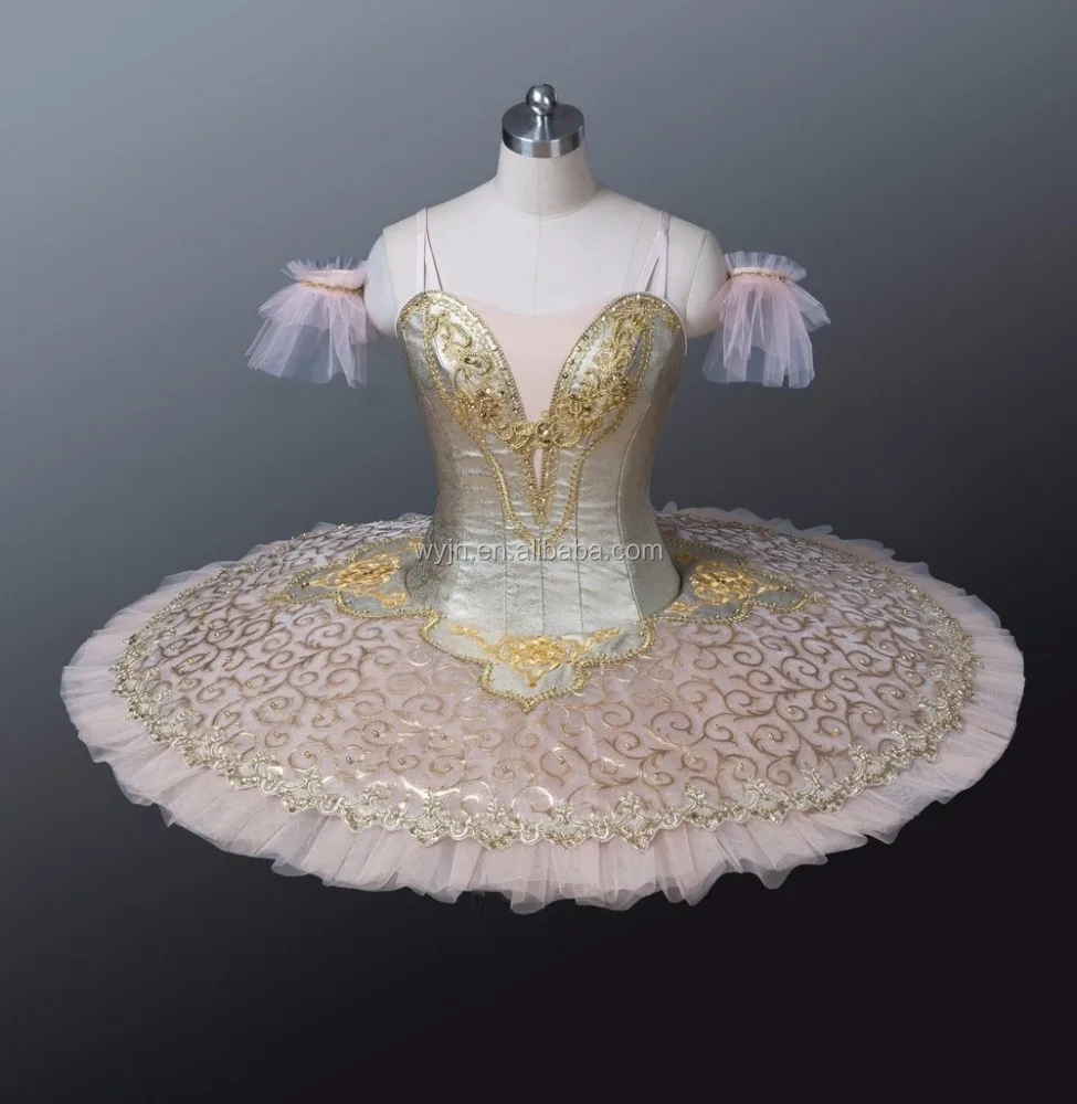 Gold Classical Professional Ballet Tutu for Competition & Performance