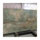 Wholesale natural Peacock Green Onyx marble tiles slab