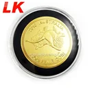 Canada 24k gold plating art challenge animal engraved coins