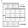 020-3A1 2 sided laminated large wall yearly planner calendar poster custom wall calendar printing