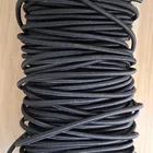 China suppler rubber elastic rope cord black round elastic cord