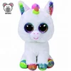 Cheap TY Beanie Boos White Unicorn Plush Toy Wholesale OEM Custom LOGO Big Eyes Soft Toy Plush Unicorn Stuffed Animal