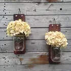 Mason Jar Sconce Mason Jar Decor Wall Sconce Mason Jar Wall Decor Christmas Led String Fairy Lights