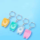 Wholesale15 M Portable Dental Floss Flat Line Keychain Custom Logo For Dental Clinic