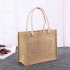 Various size and design printing or embroidery jute shopping bag