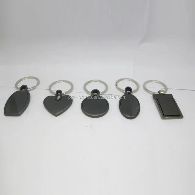 customized gun color cheap metal keychain
