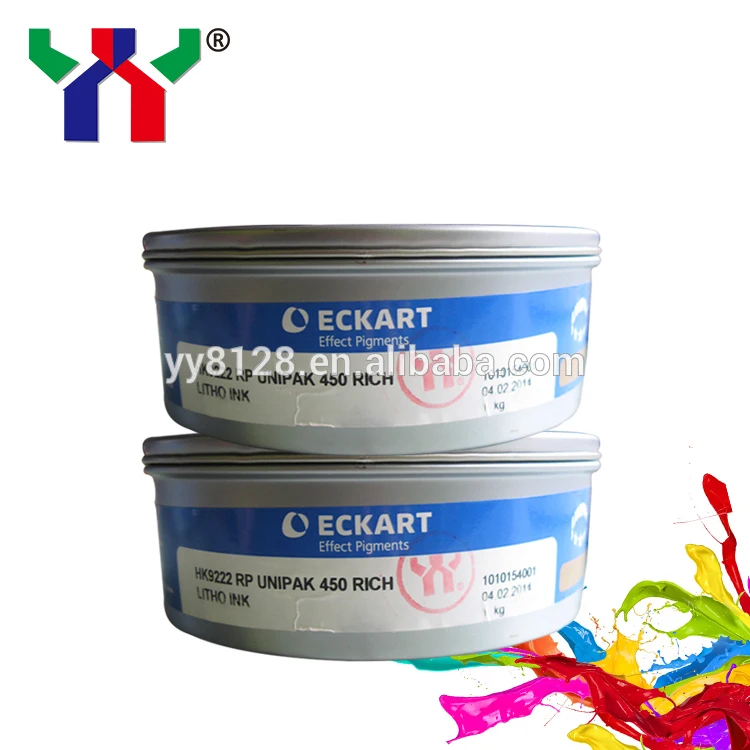 Eckart Gold and Silver Offset Printing Ink 9222 Blue Goldish 9224 Red Goldish 9310 Silver for Decorative Packaging