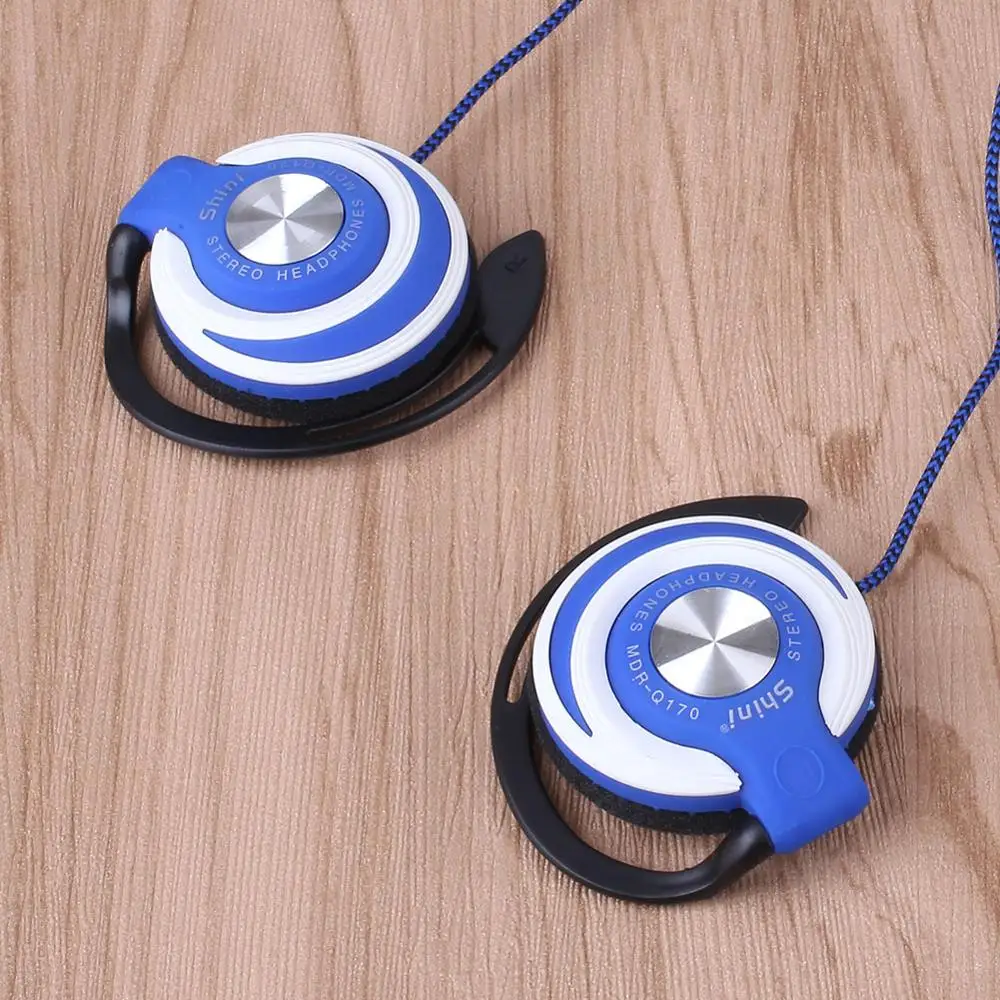 Sport Wired Headset Earphones Clip On Ear Sport Headphones EarHook Earphone For Mp3 Computer Mobile Phone - ANKUX.COM