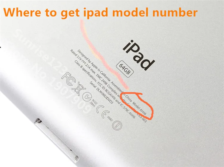 Where to get iPad model number 800 shuiyin