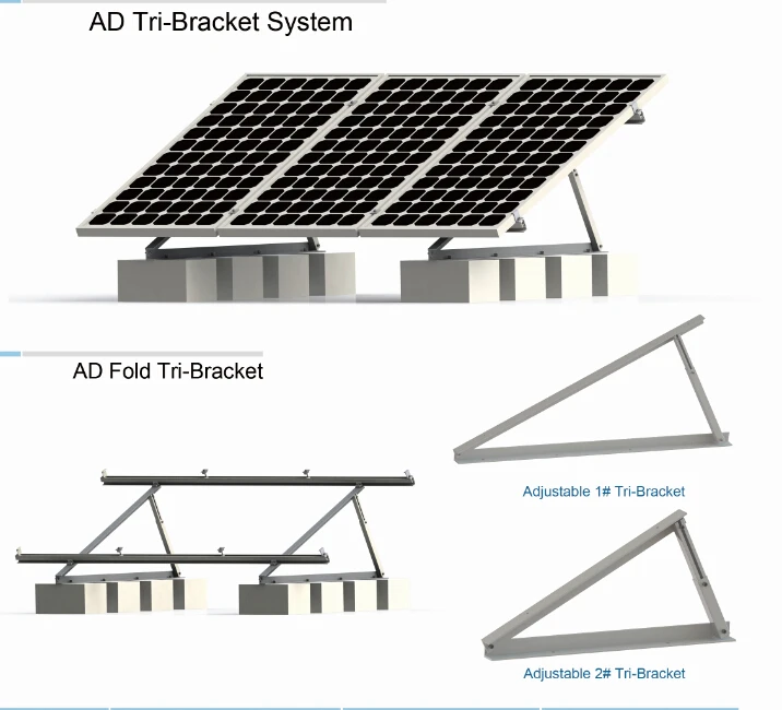 triangle mounting brackets with adjustable angle
