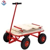 Foldable 4 Wheel Wooden Kids Serving Garden Toy Cart Wagon