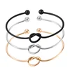 1801102104 wholesale cheap gold plated black metal love knot bracelet tie the knot bracelet tibetan copper bracelet
