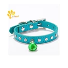 Luxury Dog Collar Shiny Padded Leather Dog Collar Jewelry Wholesale